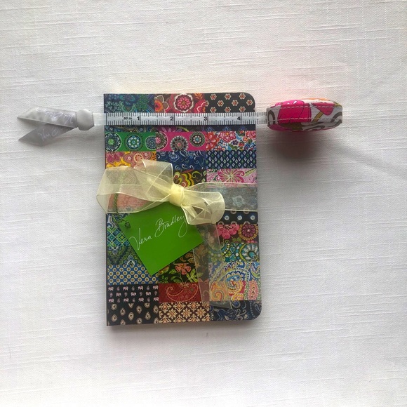 Vera Bradley Hard Journal w/ Lines Gold Edge NWT - Picture 6 of 7